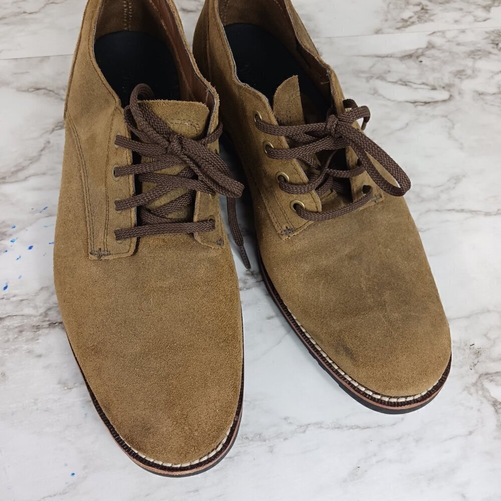 TIMBERLAND Men's Kendrick olive nubuck Suede Plain Toe Oxfords size 8 leather - Picture 3 of 12